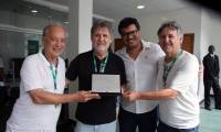 HOMENAGEM AMCE/FMF AOS VILIBALDO ALVES, BEIJAMIM ABALIAC E ROBERTO DRUMMOND